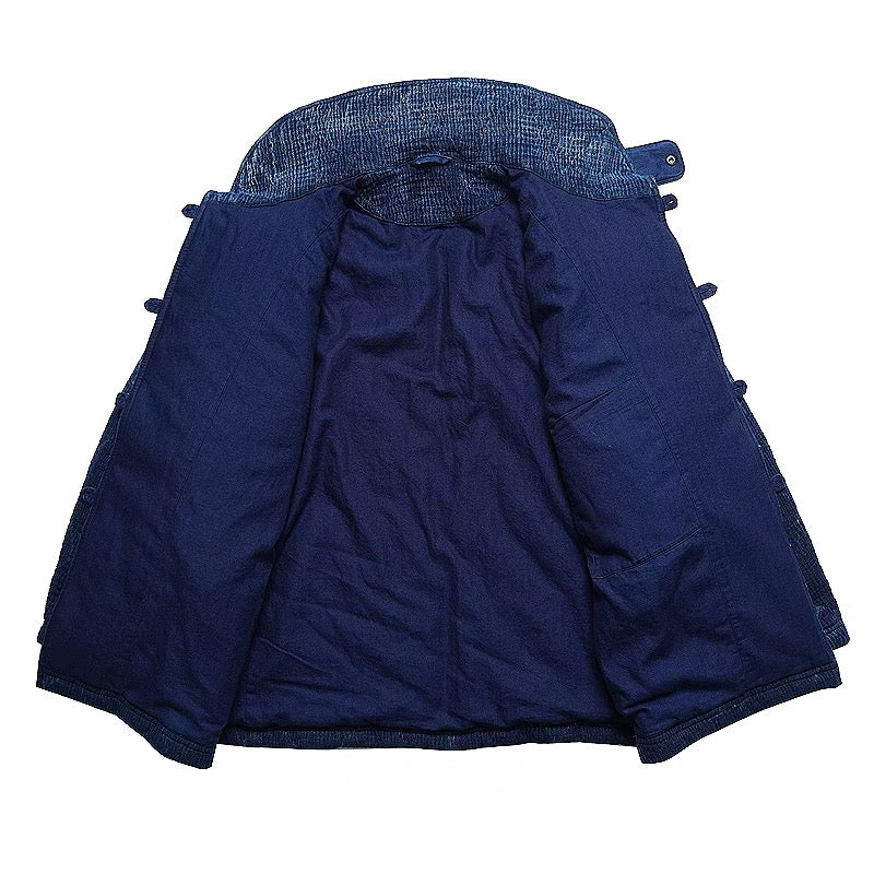 SHAW CLASSY HEAVY SASHIKO DOUBLE PADDED COAT 刺し子ショールカラーコート