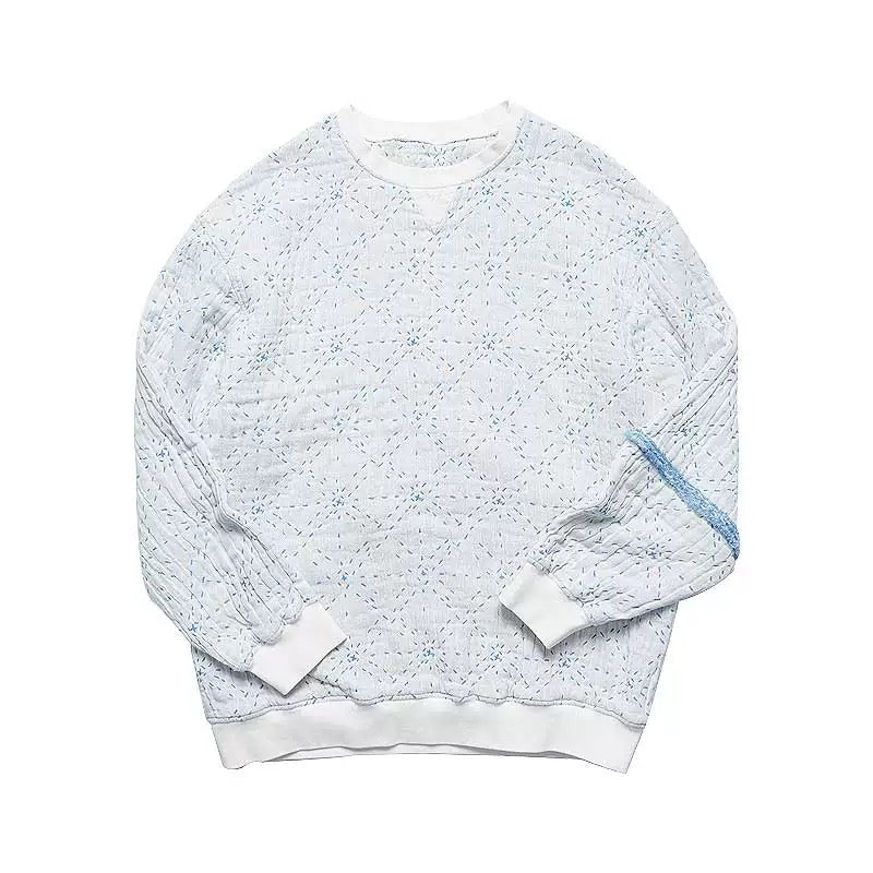 SHAW CLASSY STARRY SASHIKO SWEATSHIRT