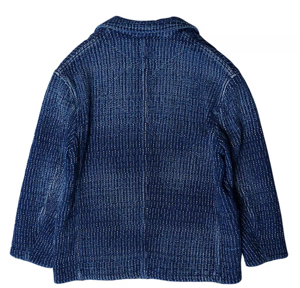 SHAW CLASSY HEAVY SASHIKO WHITE LINE TAILORED JACKET <刺し子テーラードジャケット>