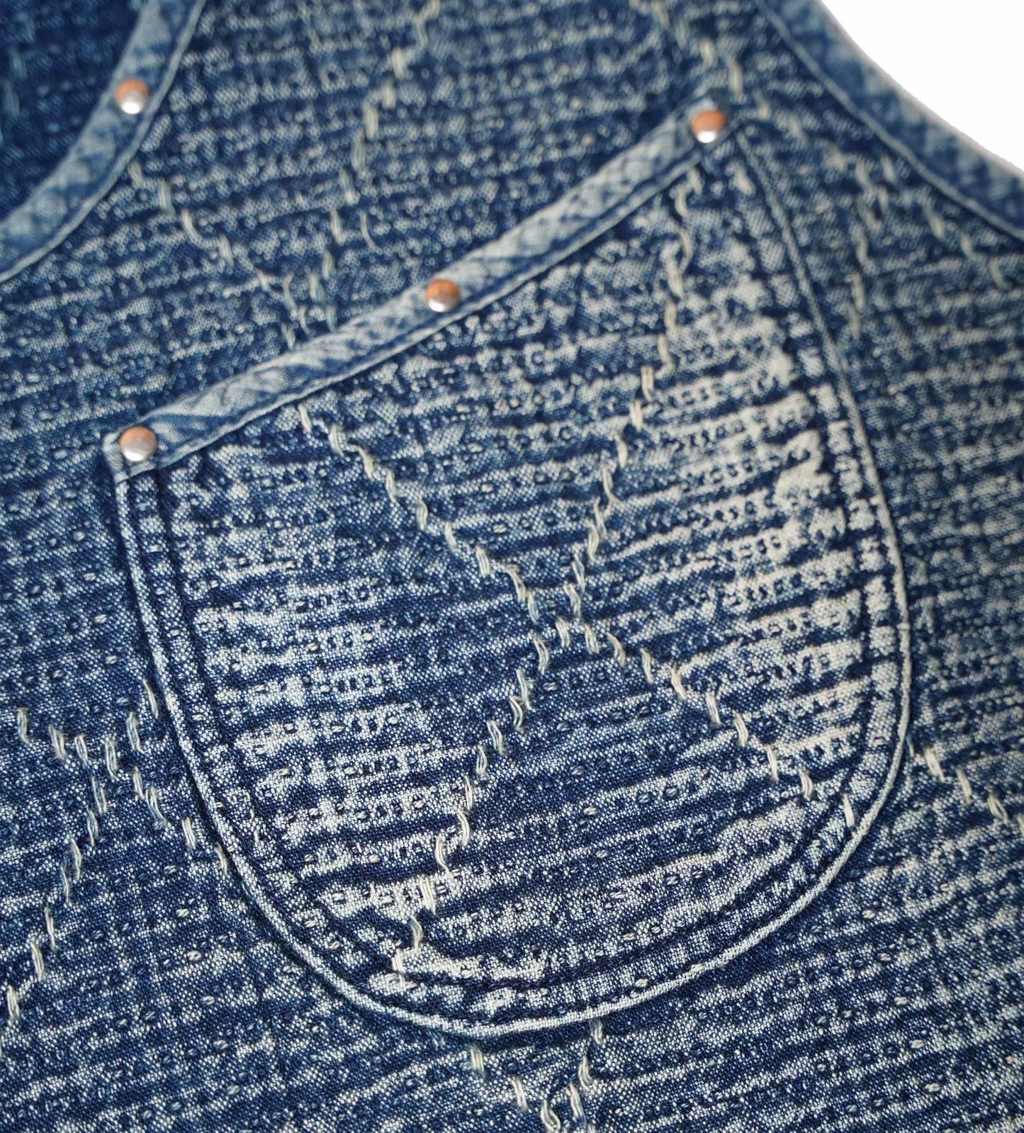 SHAW CLASSY HEAVY SASHIKO OVER SIZE VEST