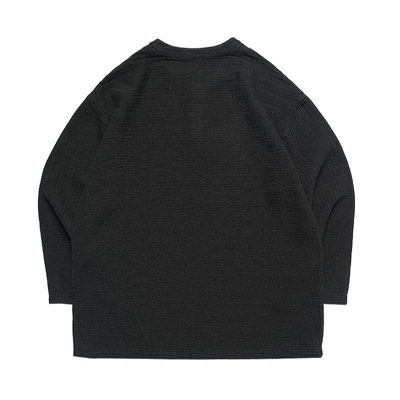 SHAW CLASSY SASHIKO STICH L/S HENLEY TEE SHIRT<刺し子ロングスリーブヘンリーTeeシャツ>