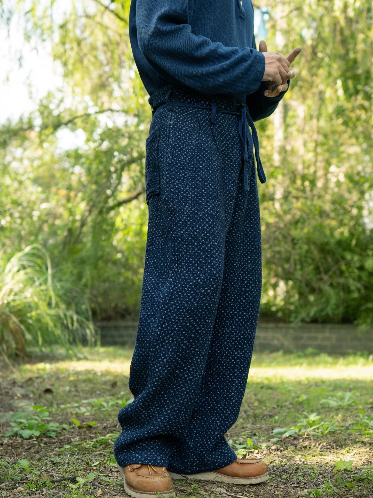 SHAW CLASSY SASHIKO TROUSERS