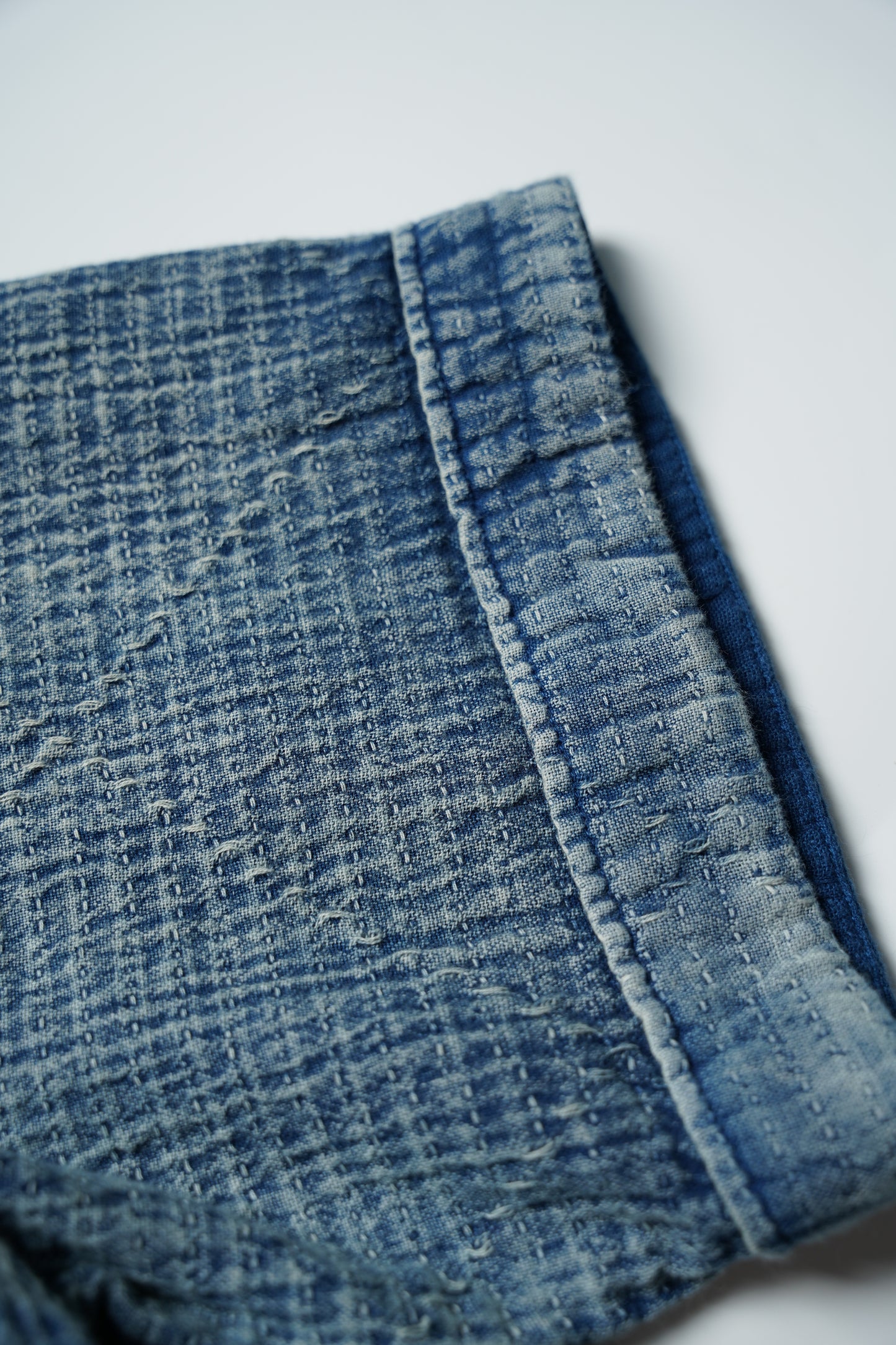 SHAW CLASSY INDIGO SASHIKO STICH TEE SHIRT<刺し子Teeシャツ>