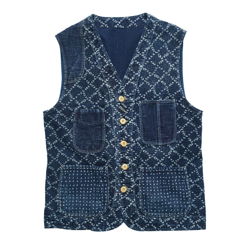 SHAW CLASSY WABASH PATCHWORK VEST