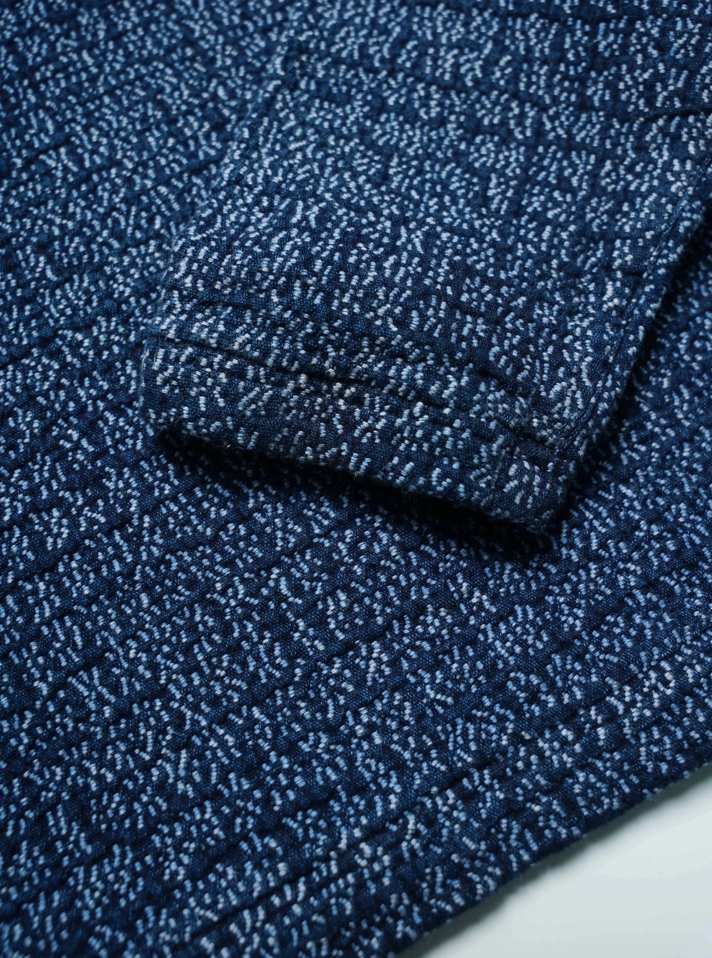 SHAW CLASSY SAKURA SASHIKO HENLEY NECK SHIRT <刺し子ヘンリーネックシャツ>