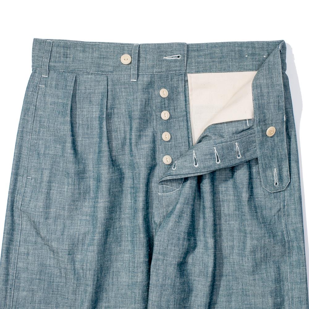 Allevol Brunel Chambray Chino シャンブレートラウザーズ