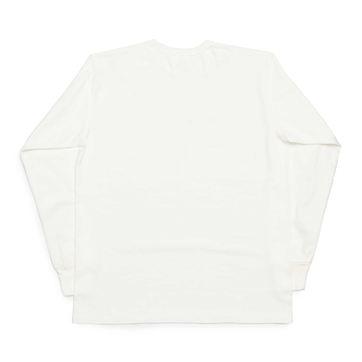 Allevol Heavy Duty Crew Neck L/S T-Shirt White-T-Shirt-Clutch Cafe