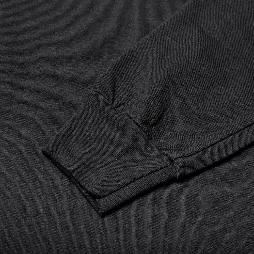 Allevol Heavy Duty Crew Neck Square Pocket L/S T-shirt Black 長袖ポケットTee