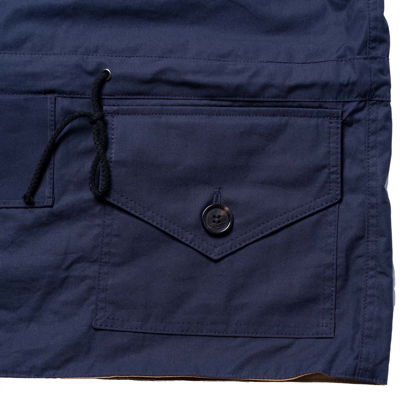 Allevol Reversible Pullover Smock Navy/Beige リバーシブルプルオーバースモック Navy/Beige