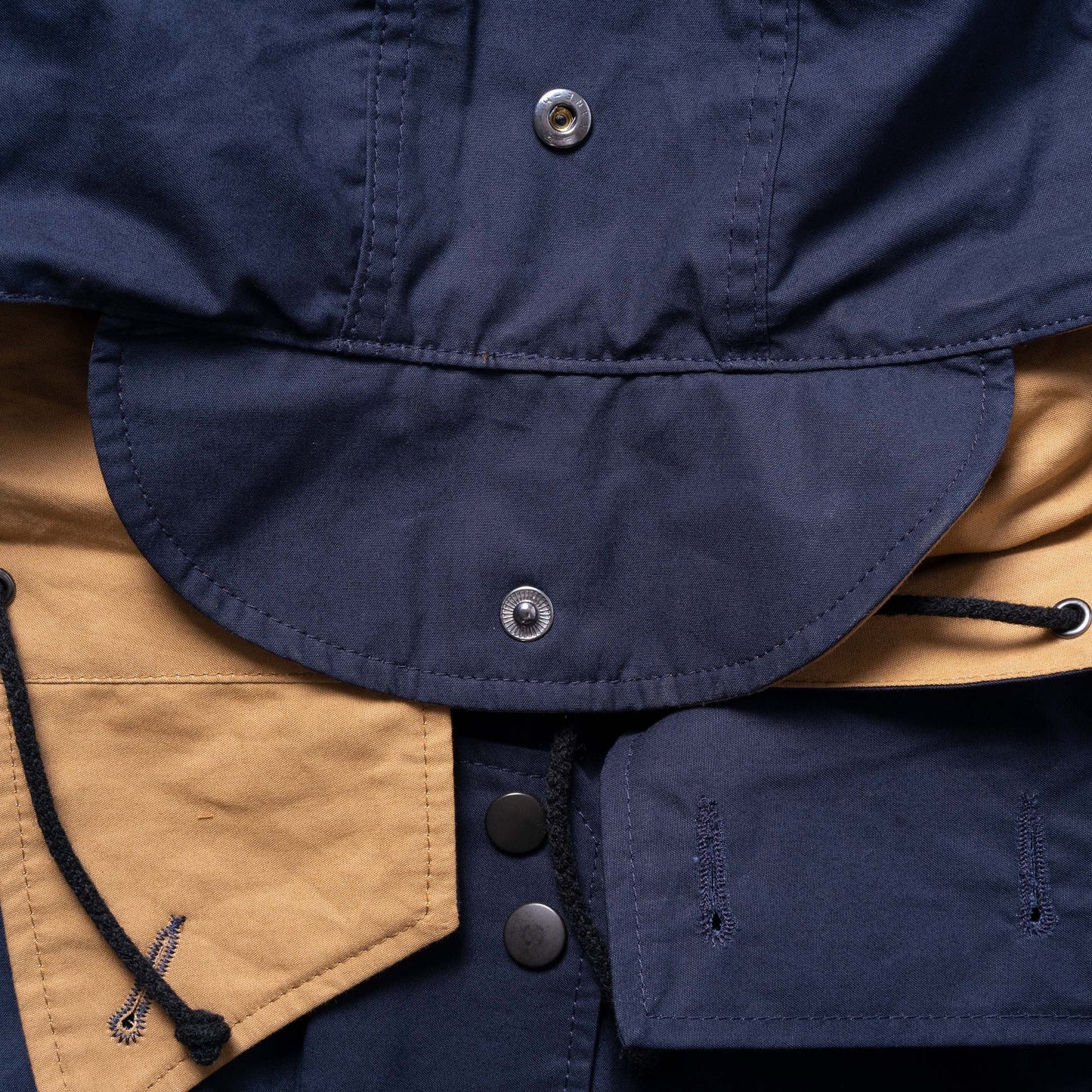 Allevol Reversible Pullover Smock Navy/Beige リバーシブルプルオーバースモック Navy/Beige