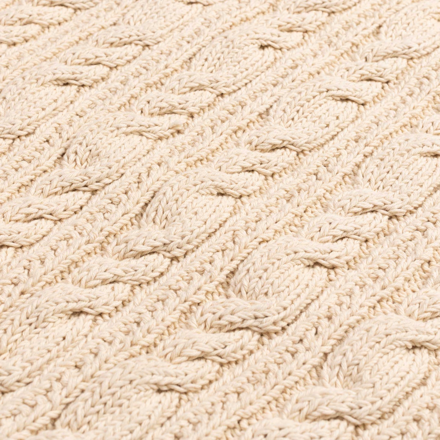 Allevol & Inverallan Cable knit Vest Ecru 100%Cotton