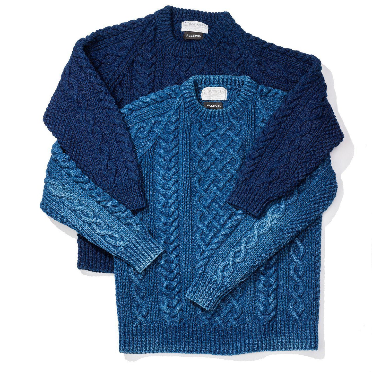 ALLEVOL x INVEALLAN 1A クルーネックセーター Indigo