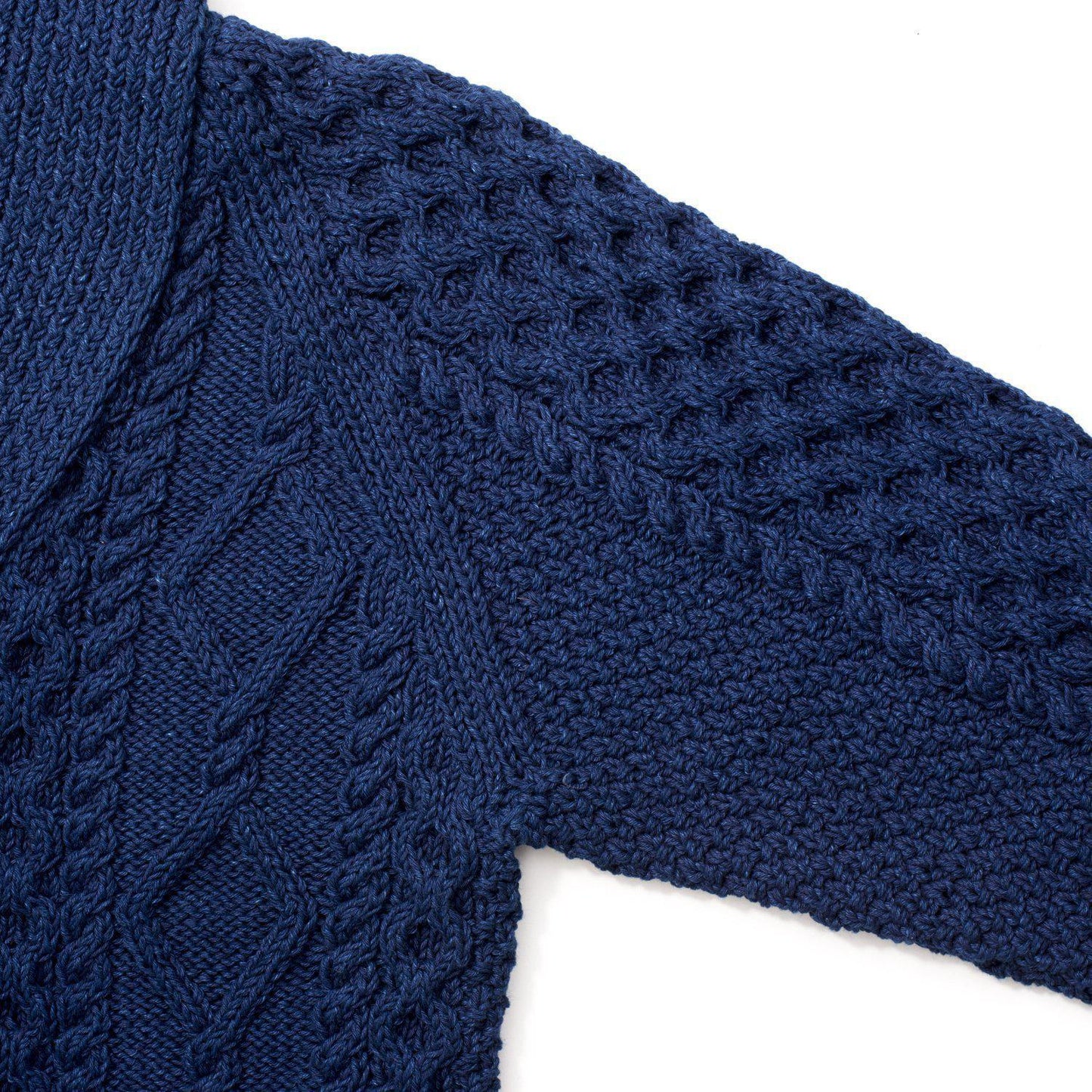 ALLEVOL x INVEALLAN 6A コットンショールカラーカーディガン Indigo