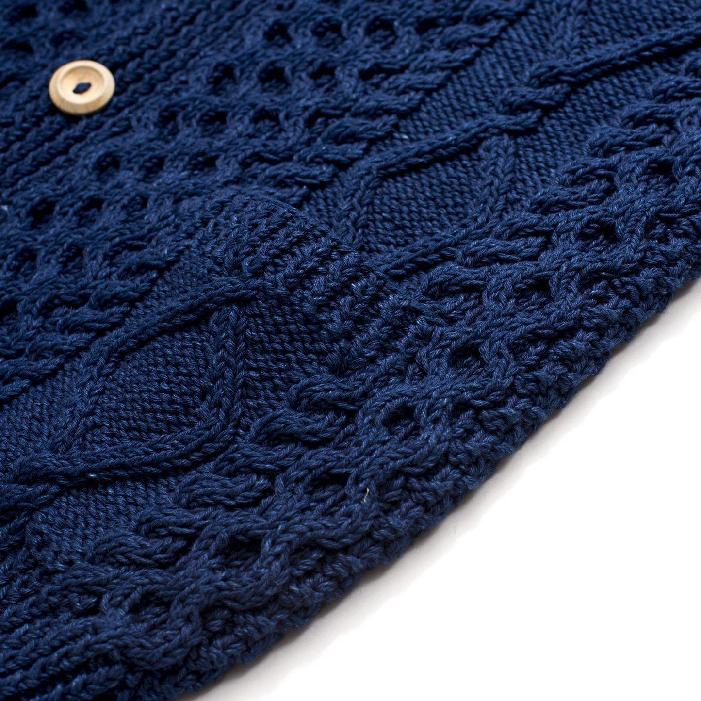 ALLEVOL x INVEALLAN 6A コットンショールカラーカーディガン Indigo