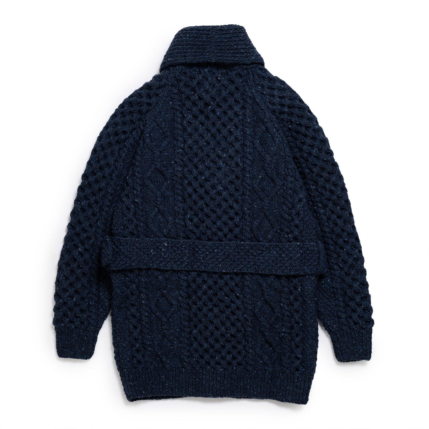 ALLEVOL x INVEALLAN 6A LONG ショールカラーカーディガン ブルーベリー