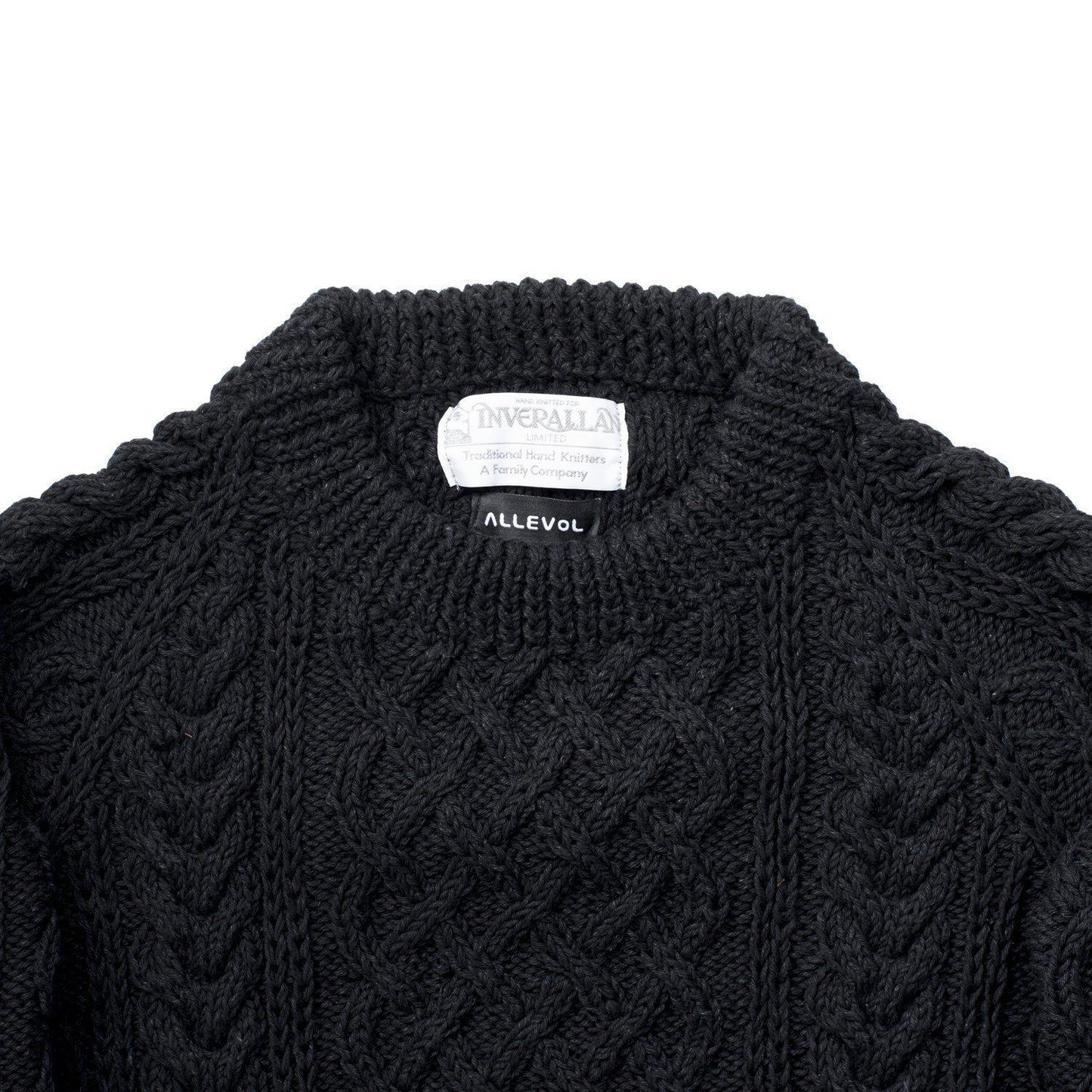 ALLEVOL x INVEALLAN 1A クルーネックセーター Black Indigo