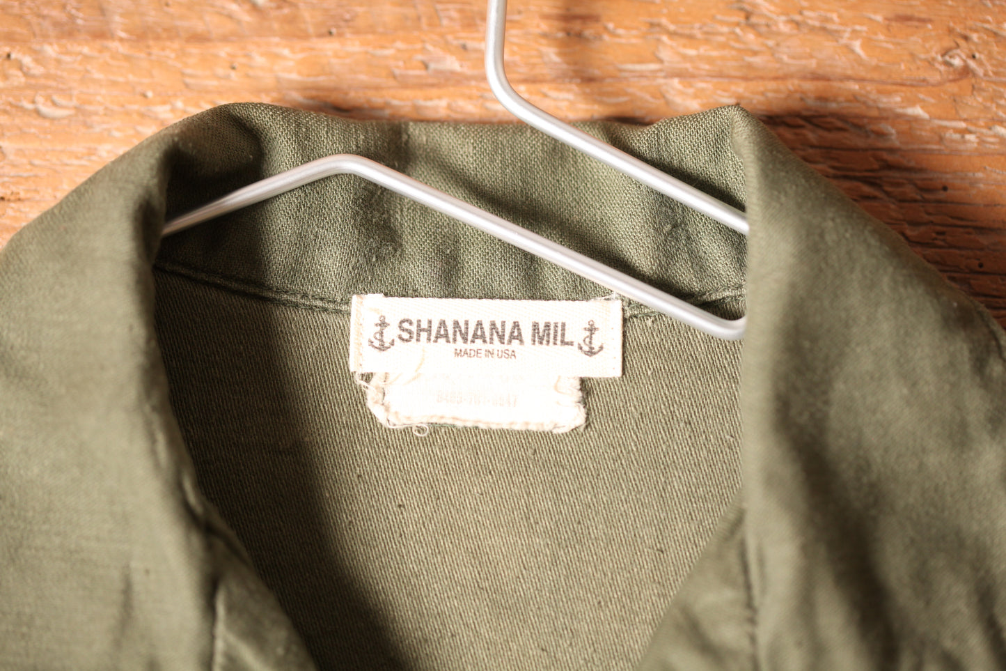 SHANANA MIL<シャナナミル> US ARMY Re-make Shirts OD Size M