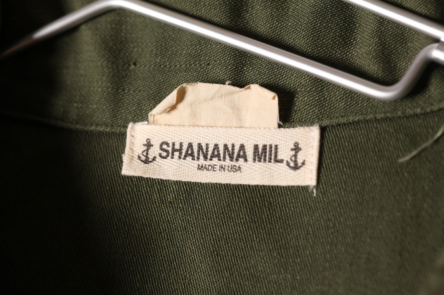 SHANANA MIL<シャナナミル> US ARMY Re-make Shirts OD Size L