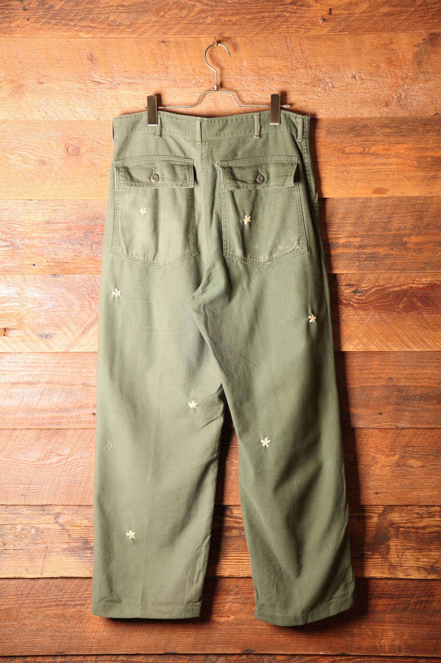 SHANANA MIL<シャナナミル> US ARMY OG-107 Re-make Trousers W34相当 zip