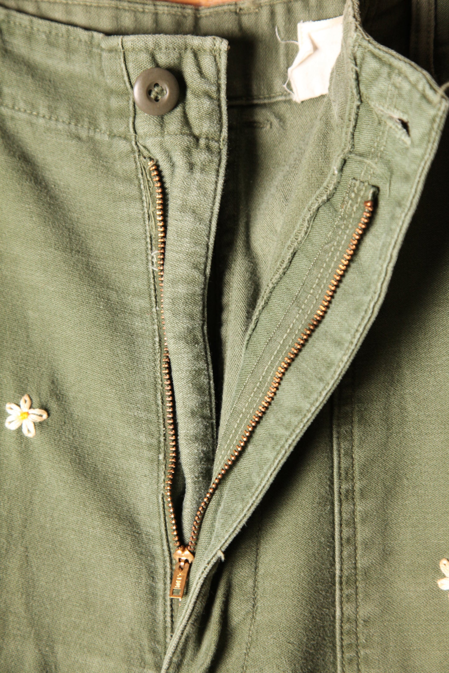 SHANANA MIL<シャナナミル> US ARMY OG-107 Re-make Trousers W34相当 zip_SM8