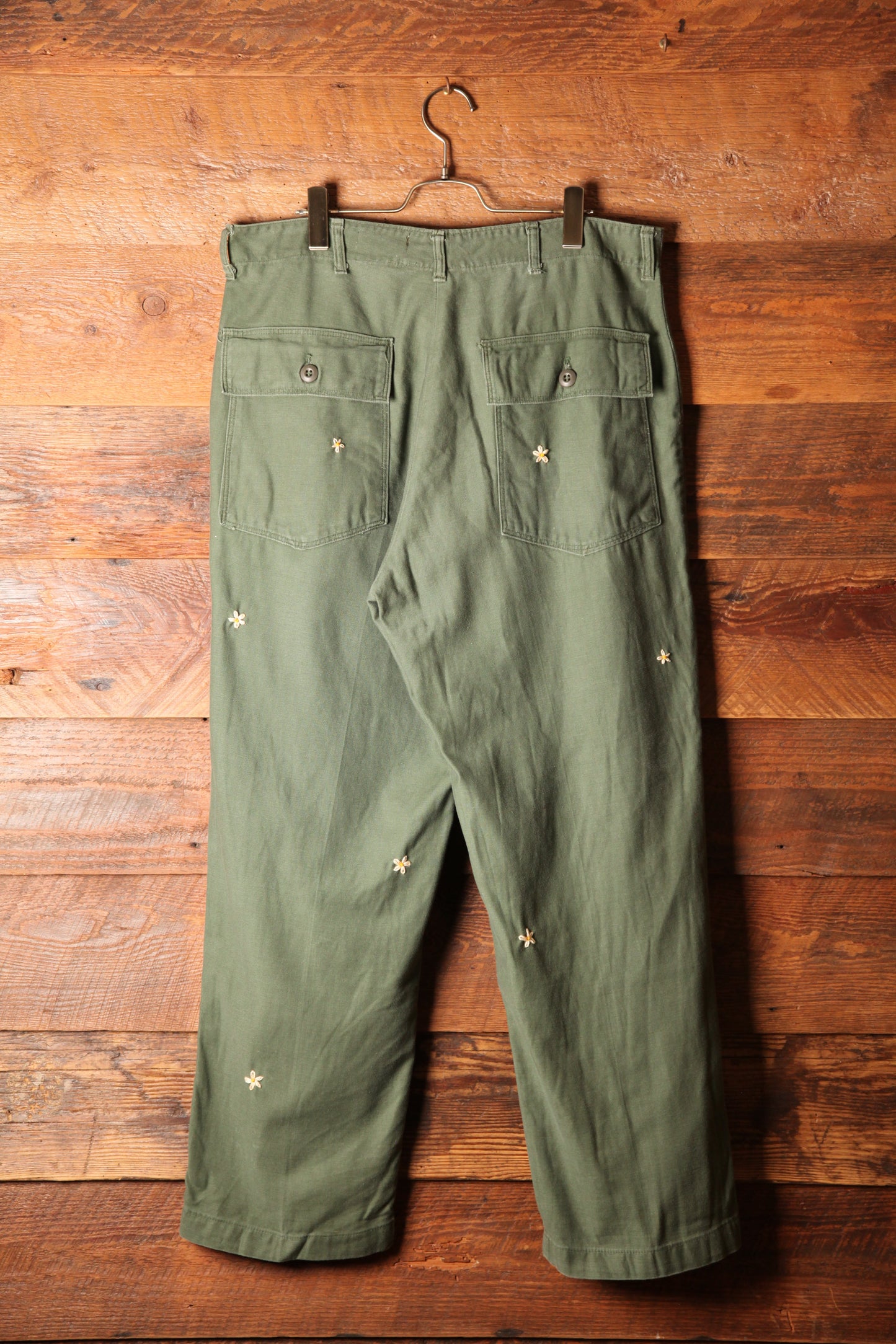 SHANANA MIL<シャナナミル> US ARMY OG-107 Re-make Trousers zip 実寸W36 相当