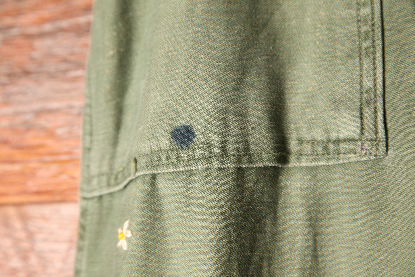 SHANANA MIL<シャナナミル> US ARMY OG-107 Re-make Trousers ボタンフライ 実寸W30 相当_SM4