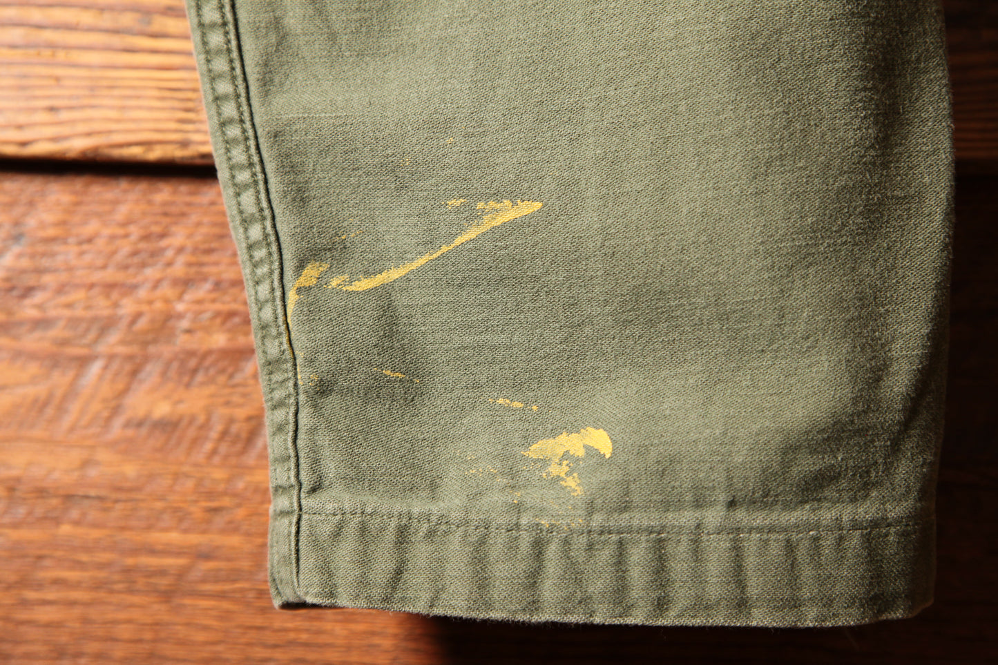 SHANANA MIL<シャナナミル> US ARMY OG-107 Re-make Trousers ボタンフライ実寸W32 相当