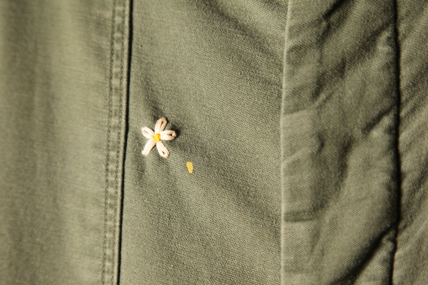 SHANANA MIL<シャナナミル> US ARMY OG-107 Re-make Trousers ボタンフライ実寸W32 相当_SM5