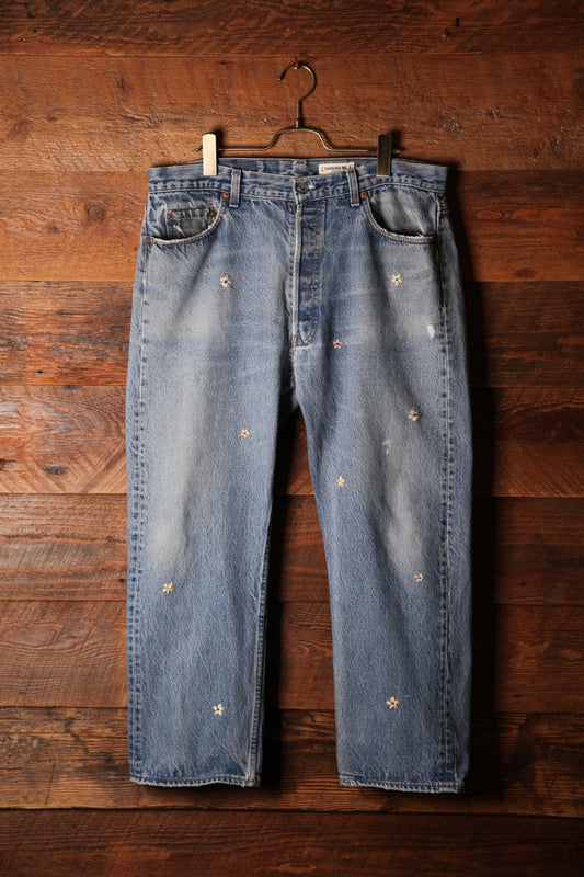 SHANANA MIL<シャナナミル> Levi's 501 HAND CUSTOM JEANS W38(実寸36インチ相当)_SM19