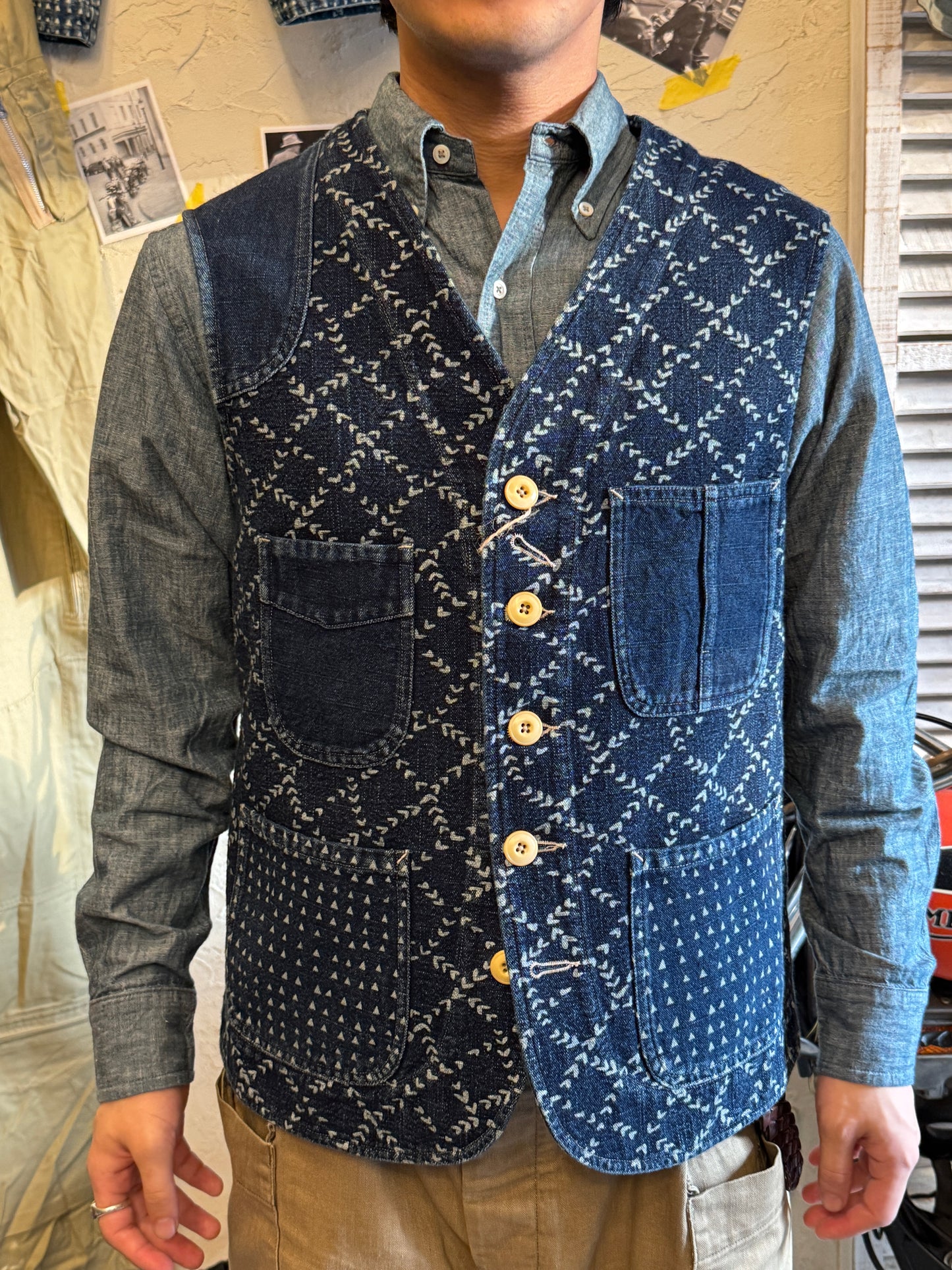 SHAW CLASSY WABASH PATCHWORK VEST