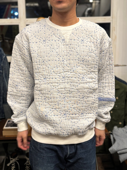 SHAW CLASSY STARRY SASHIKO SWEATSHIRT