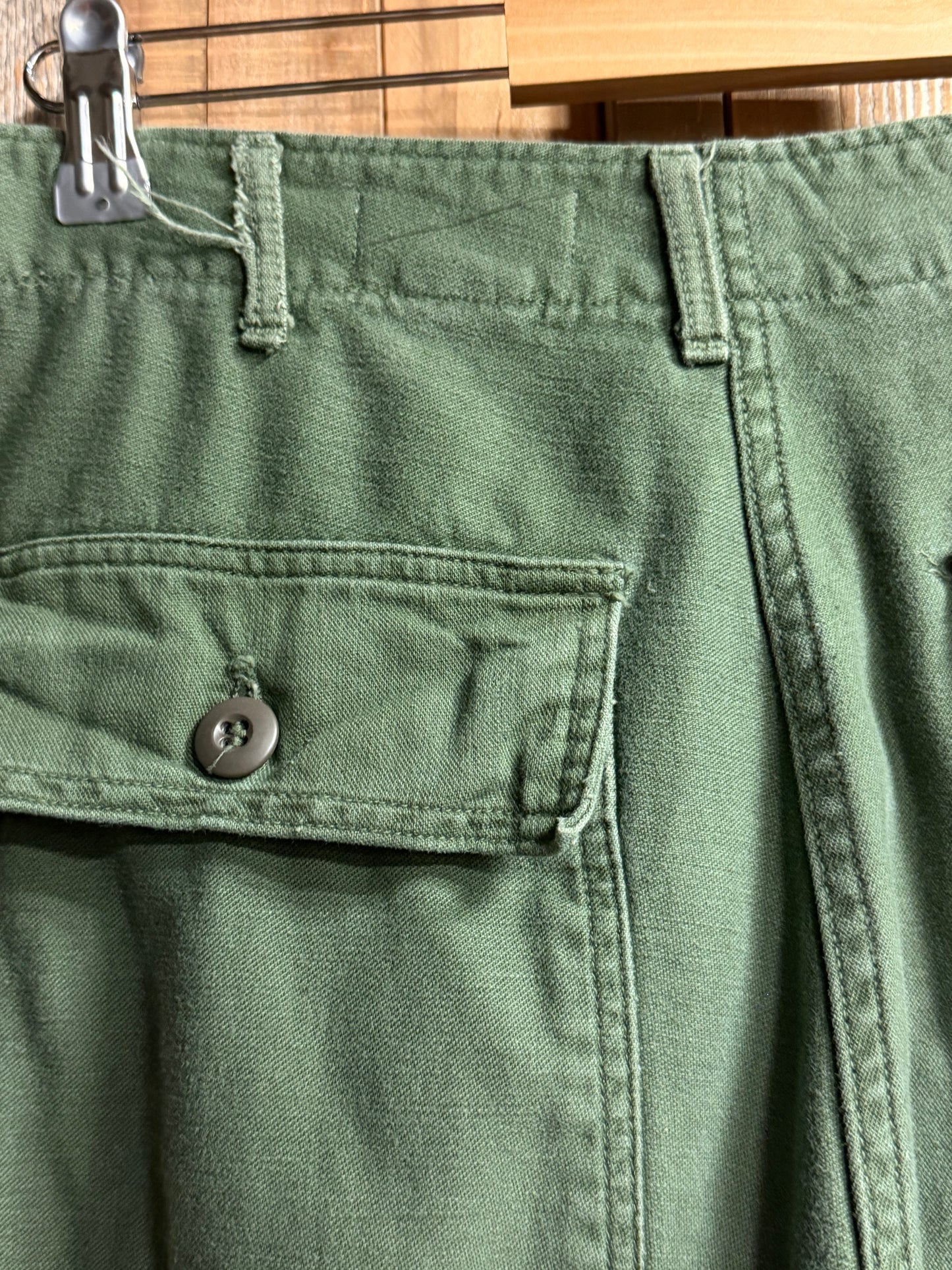 SHANANA MIL US ARMY OG-107 Remake Trousers zip W30 equivalent_SM3