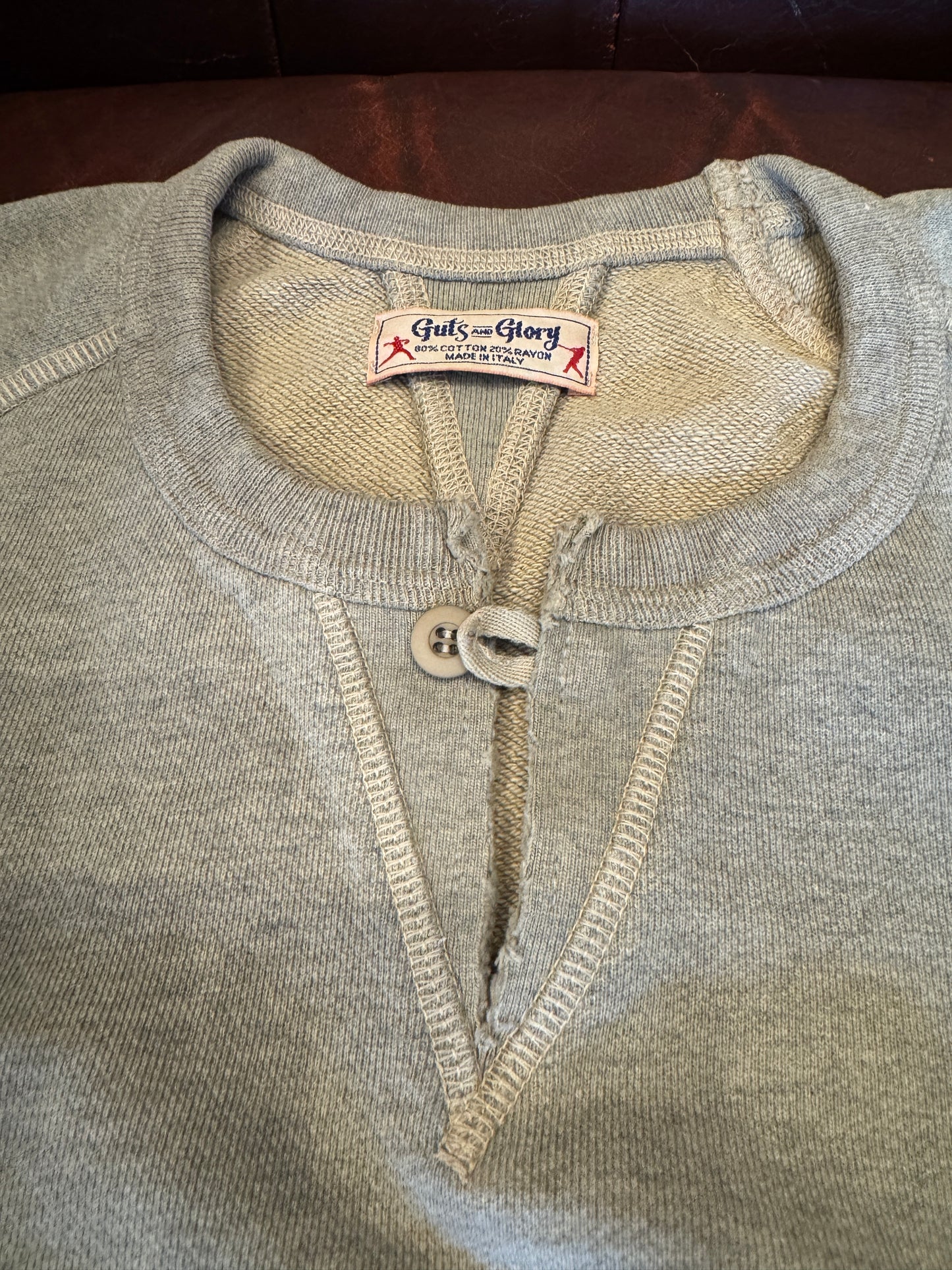 Guts & Glory コットン/レーヨンスウェットシャツ