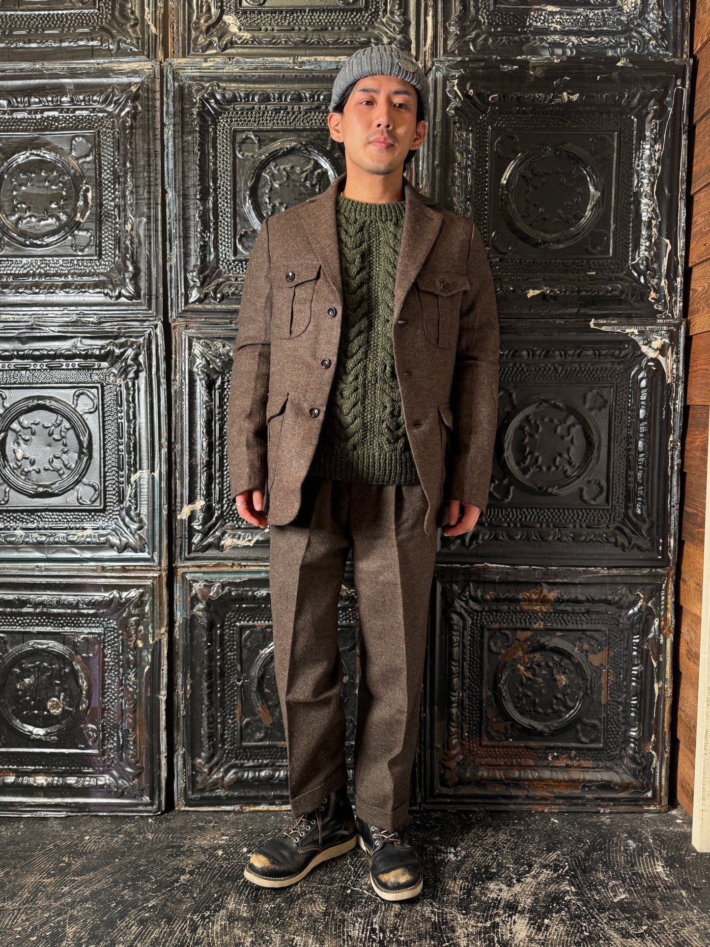 Fleurs de Bagne / Le Blazer “LE MILORD” REDSTART ツイードジャケット