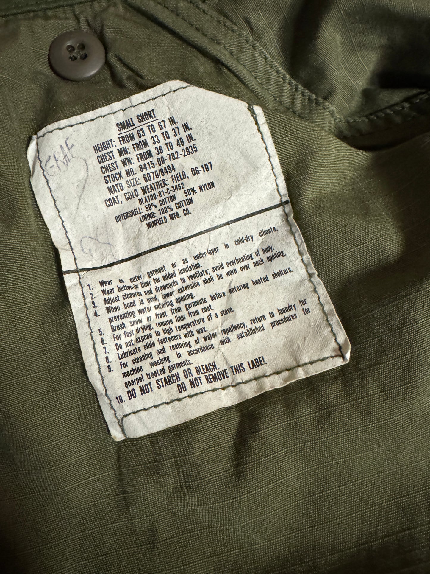 <新入荷>SHANANA MIL<シャナナミル> US ARMY M-65 FIELD JACKET_SMALL,SHORT