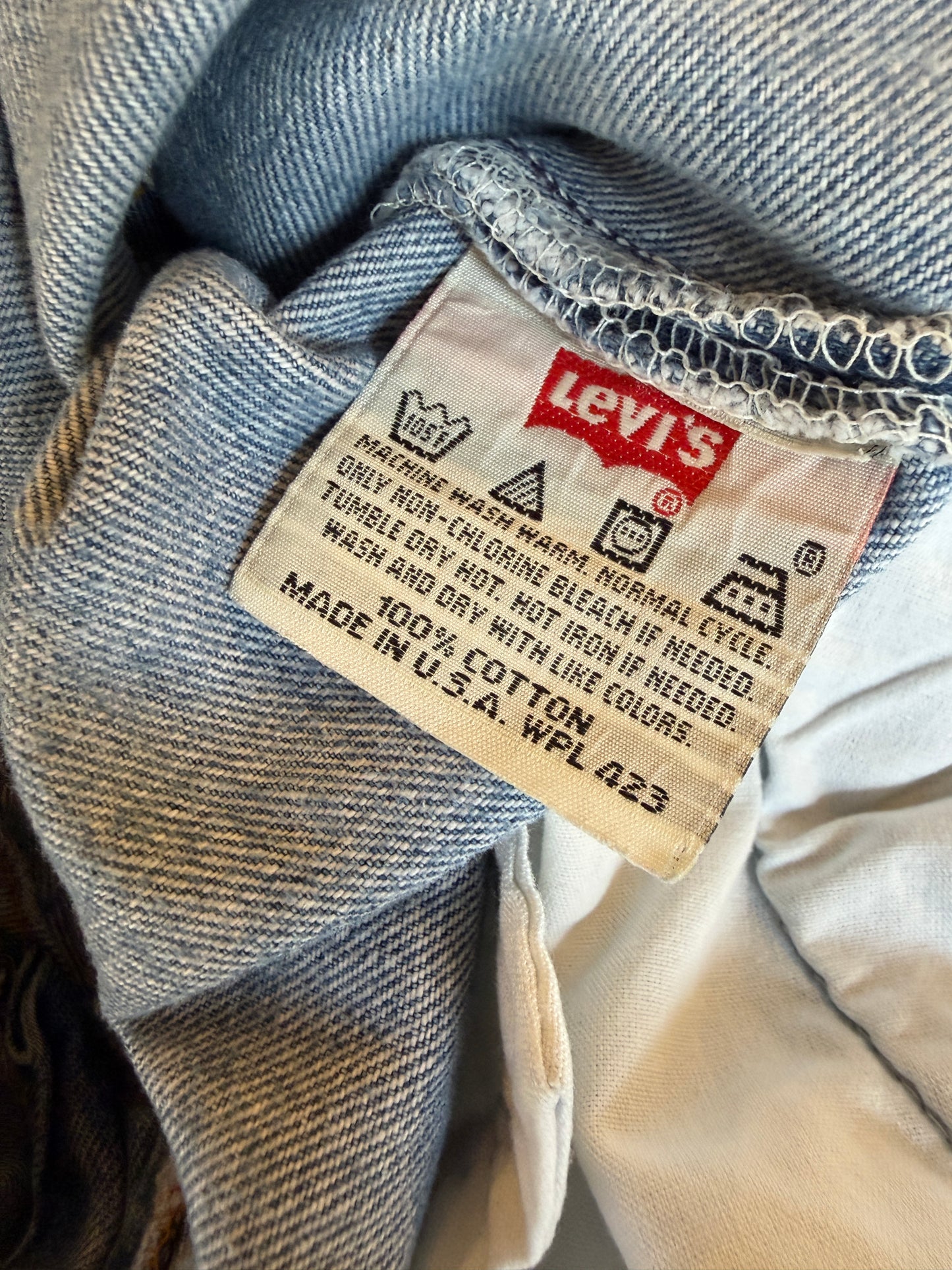 色落ち抜群! SHANANA MIL<シャナナミル> Levi's 501 HAND CUSTOM JEANS W33(実寸32インチ相当)_SM49