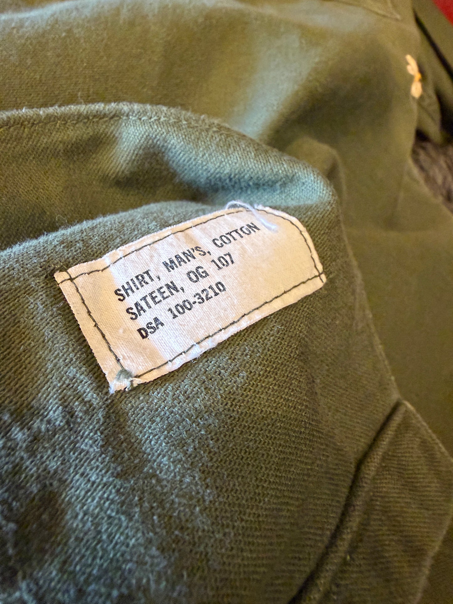 SHANANA MIL<シャナナミル> US ARMY Re-make Shirts OG107 Size L SM40