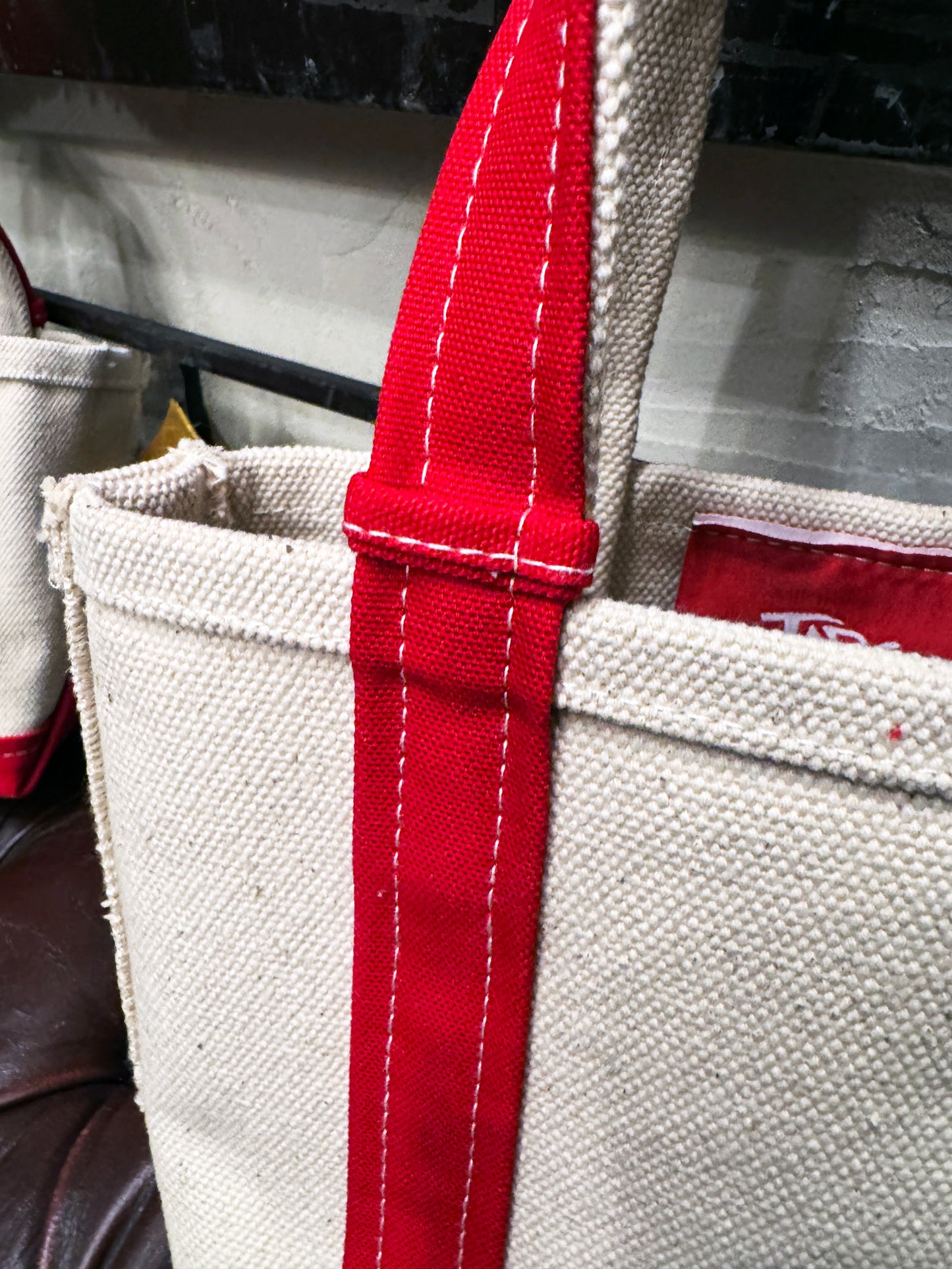 JABS 24oz. コットンキャンバストート RED size L<無地>