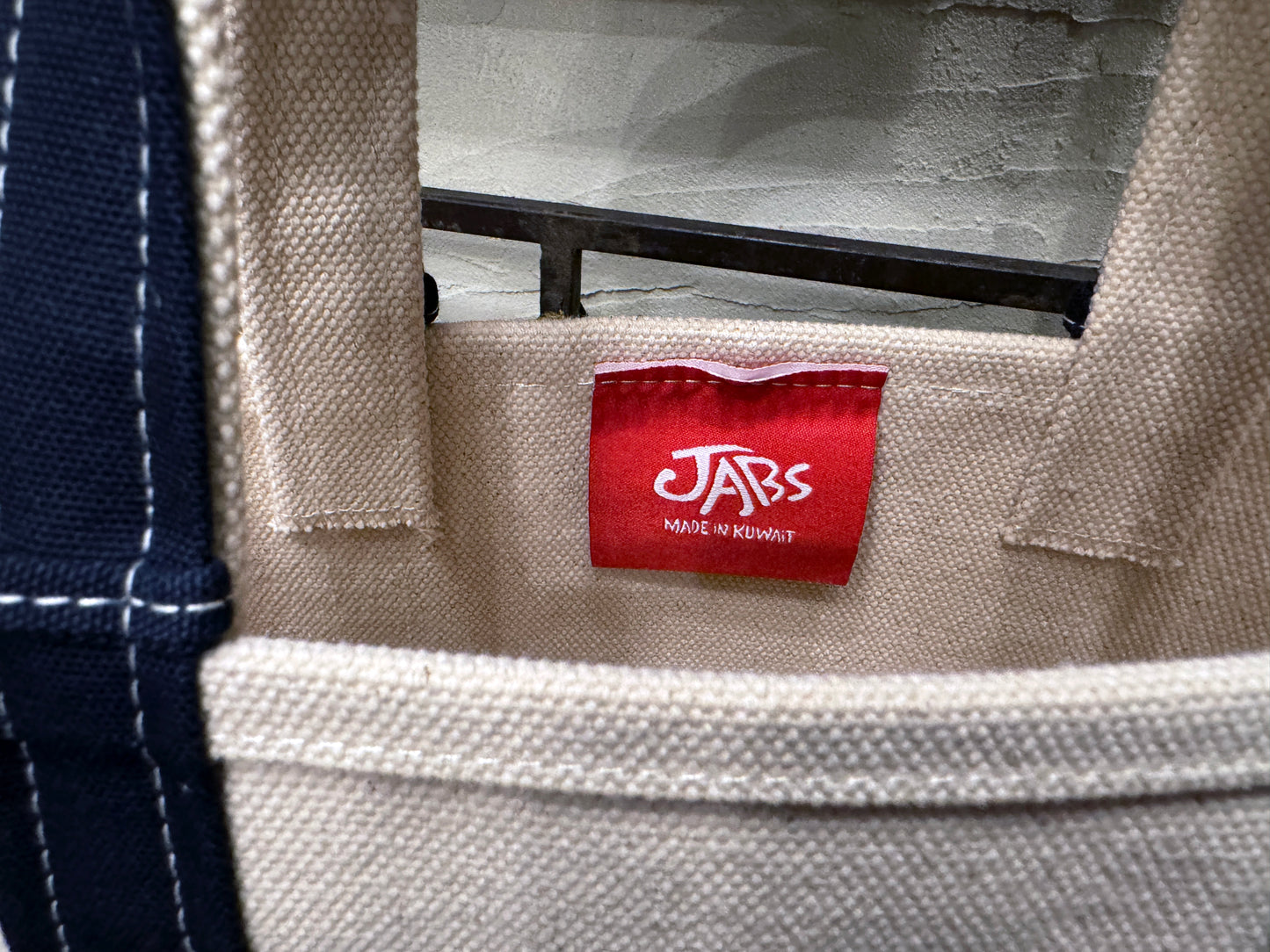 JABS 24oz. コットンキャンバストート NAVY size S ボートシェイプ <無地>