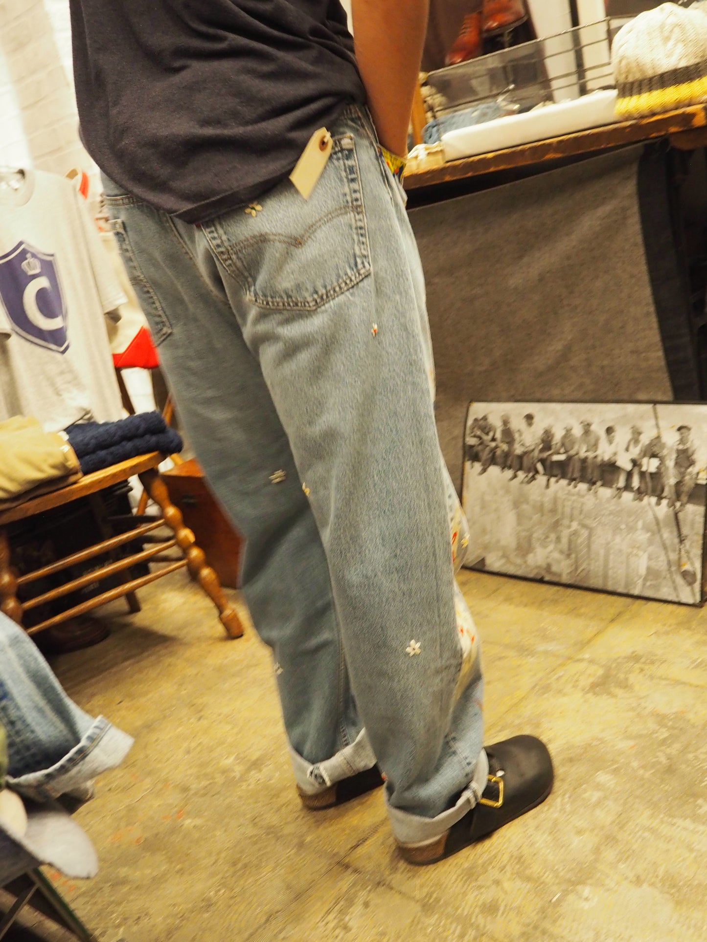 SHANANA MIL<シャナナミル> Levi's 501 HAND CUSTOM JEANS W36(実寸34インチ相当)_SM22