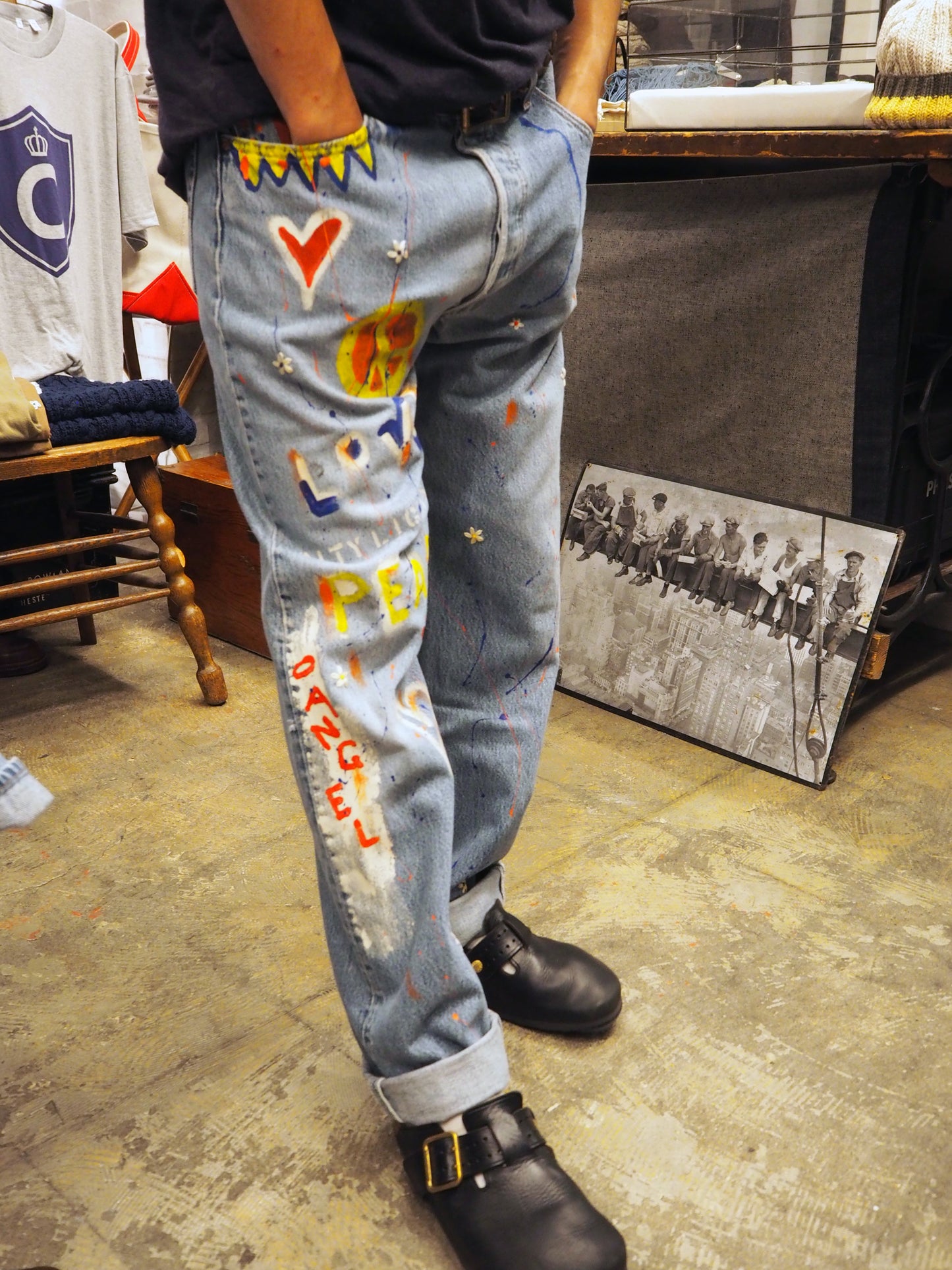 SHANANA MIL<シャナナミル> Levi's 501 HAND CUSTOM JEANS W36(実寸34インチ相当)_SM22