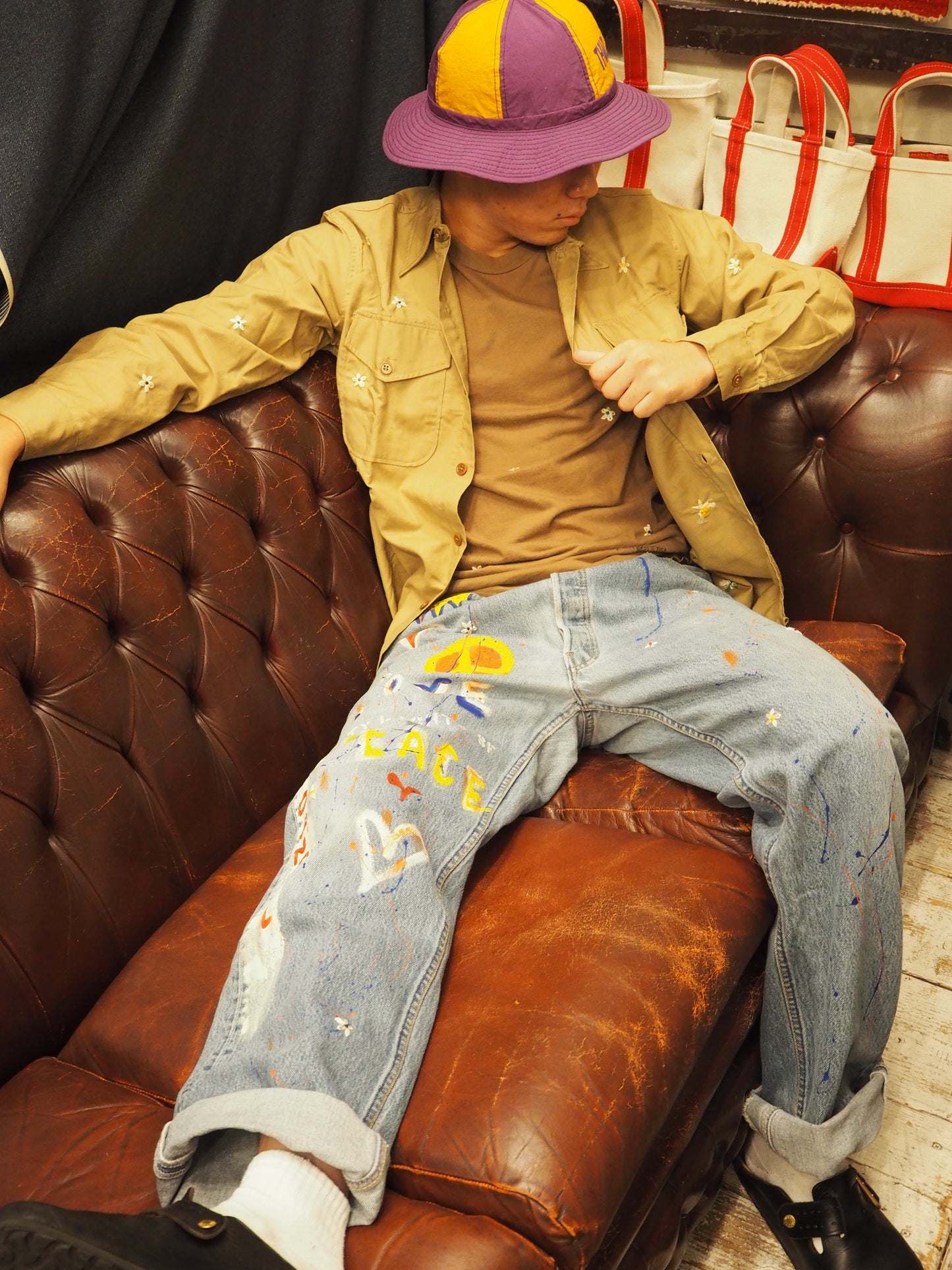 SHANANA MIL<シャナナミル> Levi's 501 HAND CUSTOM JEANS W36(実寸34インチ相当)_SM22
