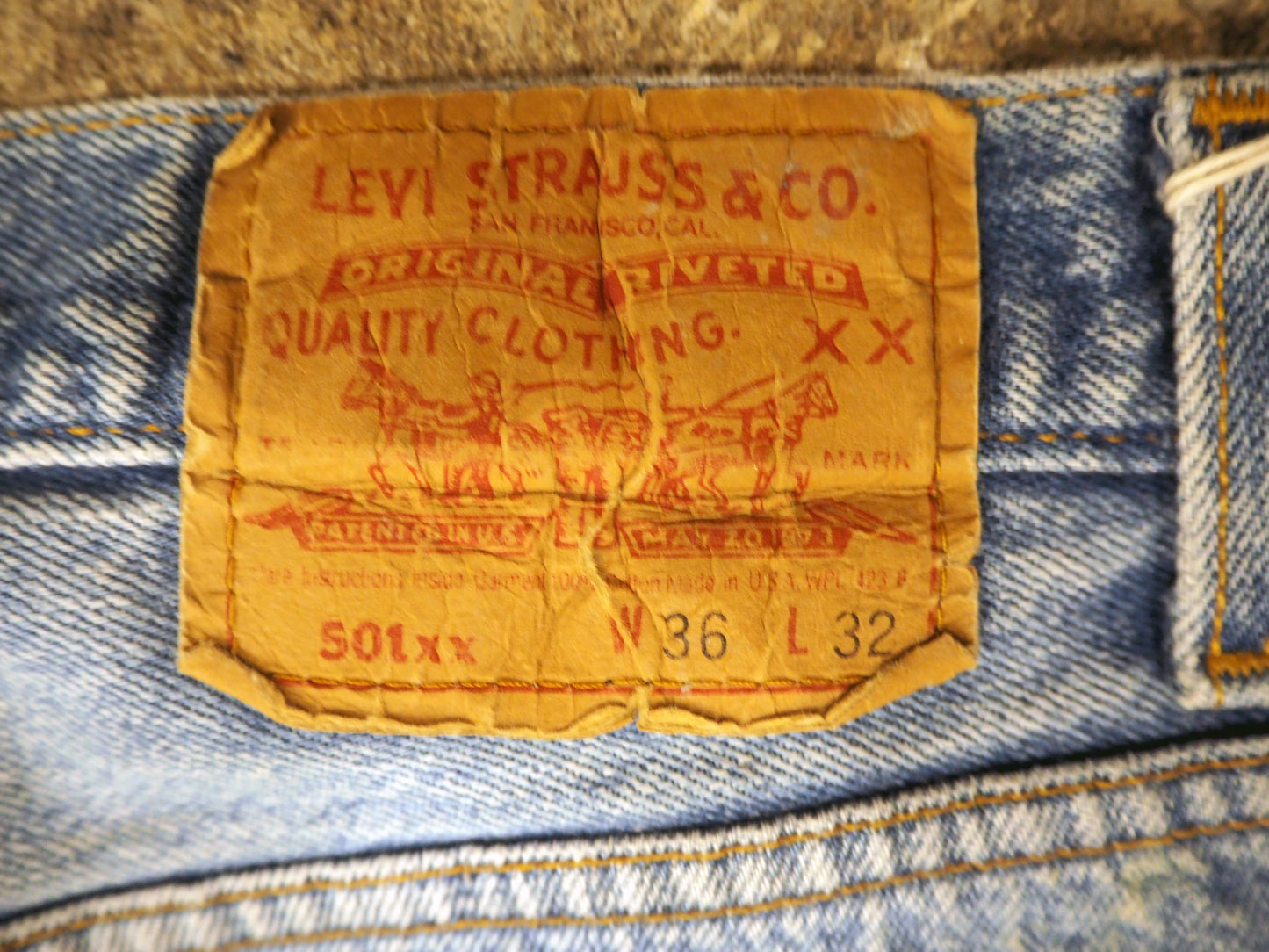 SHANANA MIL<シャナナミル> Levi's 501 HAND CUSTOM JEANS W36(実寸34インチ相当)_SM23