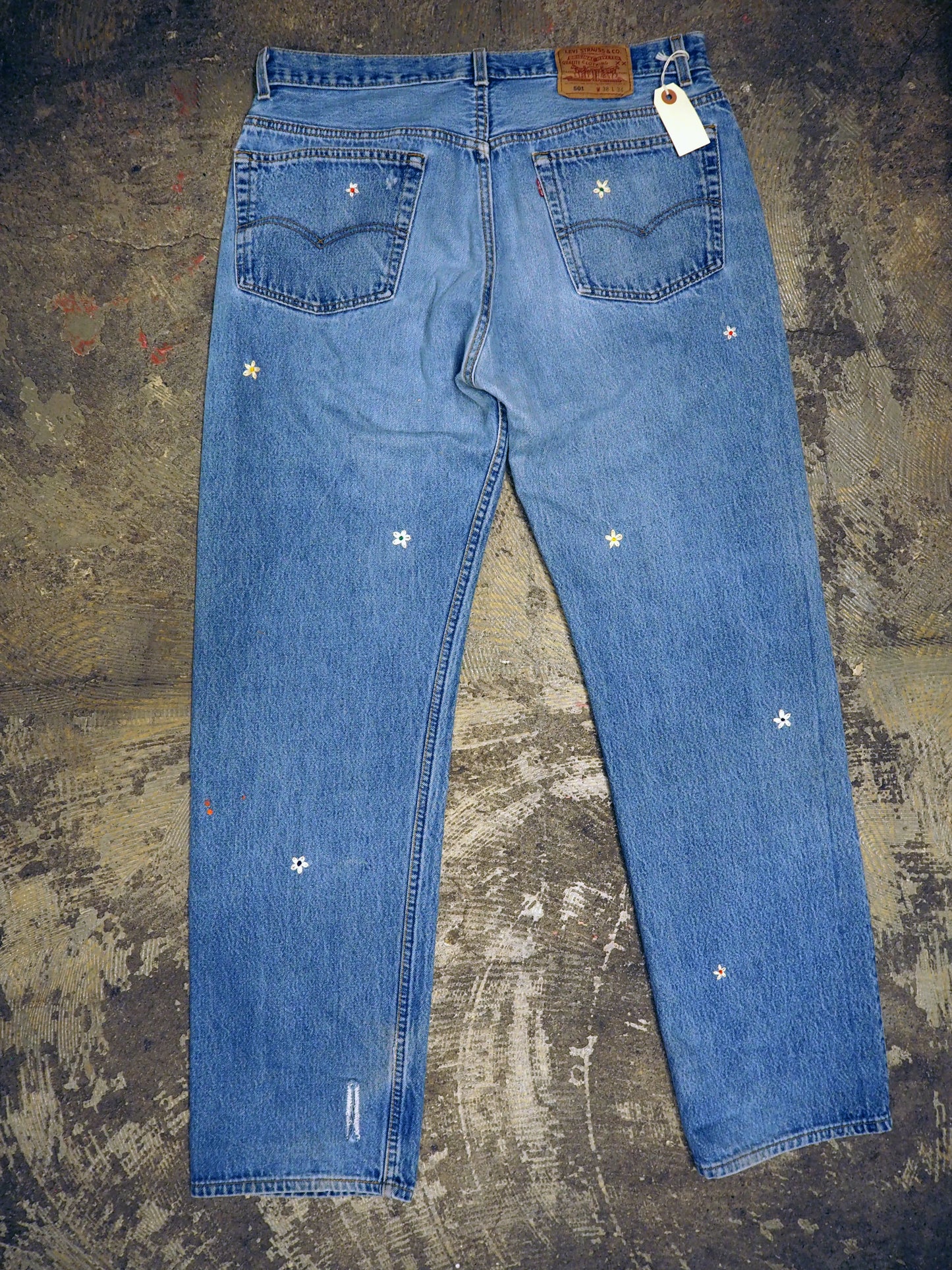 SHANANA MIL<シャナナミル> Levi's 501 HAND CUSTOM JEANS W38(実寸36インチ相当)_SM21