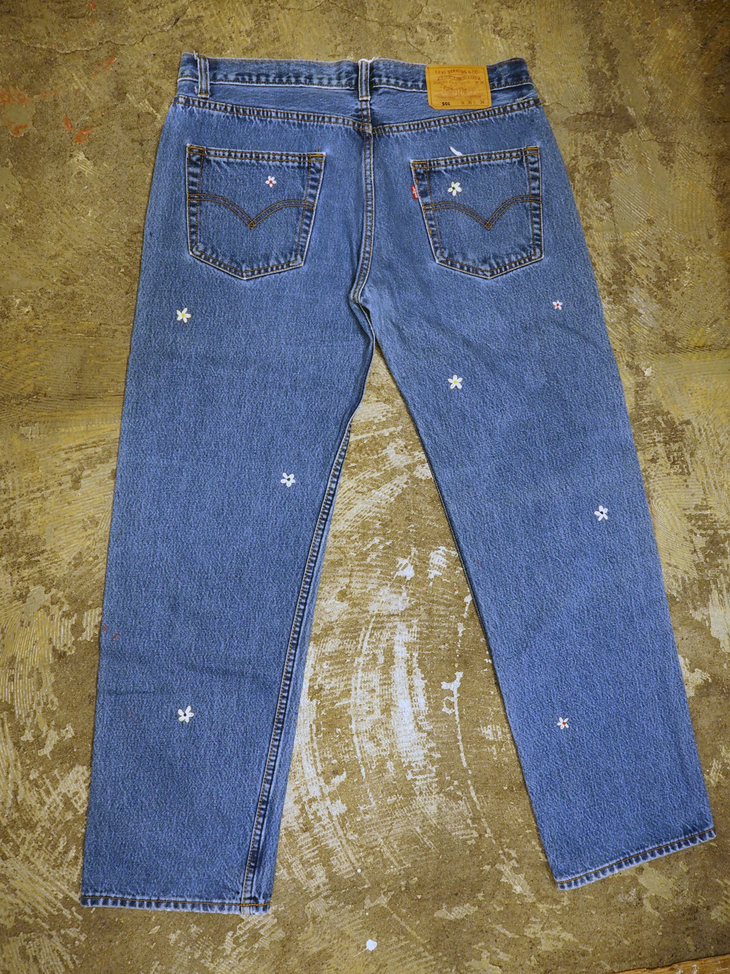 SHANANA MIL<シャナナミル> Levi's 501 HAND CUSTOM JEANS W36(実寸34インチ相当)_SM25