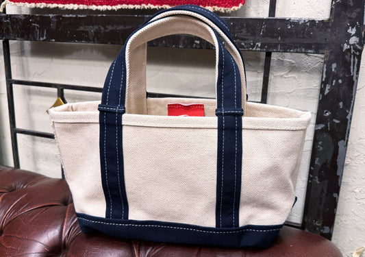 JABS 24oz. コットンキャンバストート NAVY size S ボートシェイプ <無地>