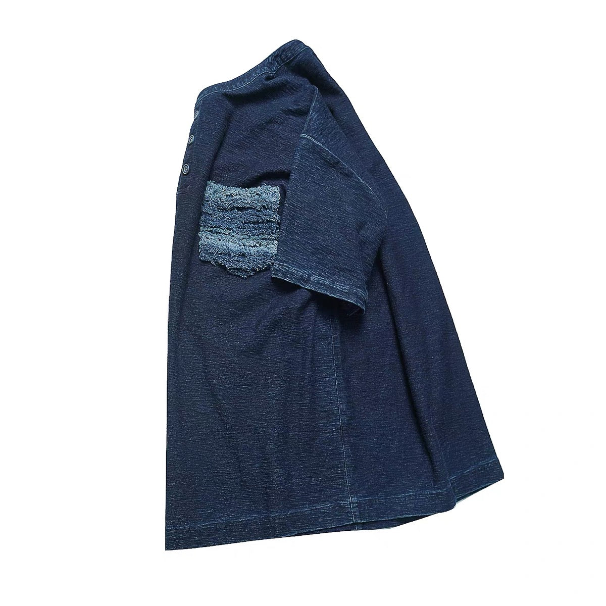 SHAW CLASSY INDIGO HENLEY TEE SHIRT<インディゴヘンリーネックTeeシャツ>