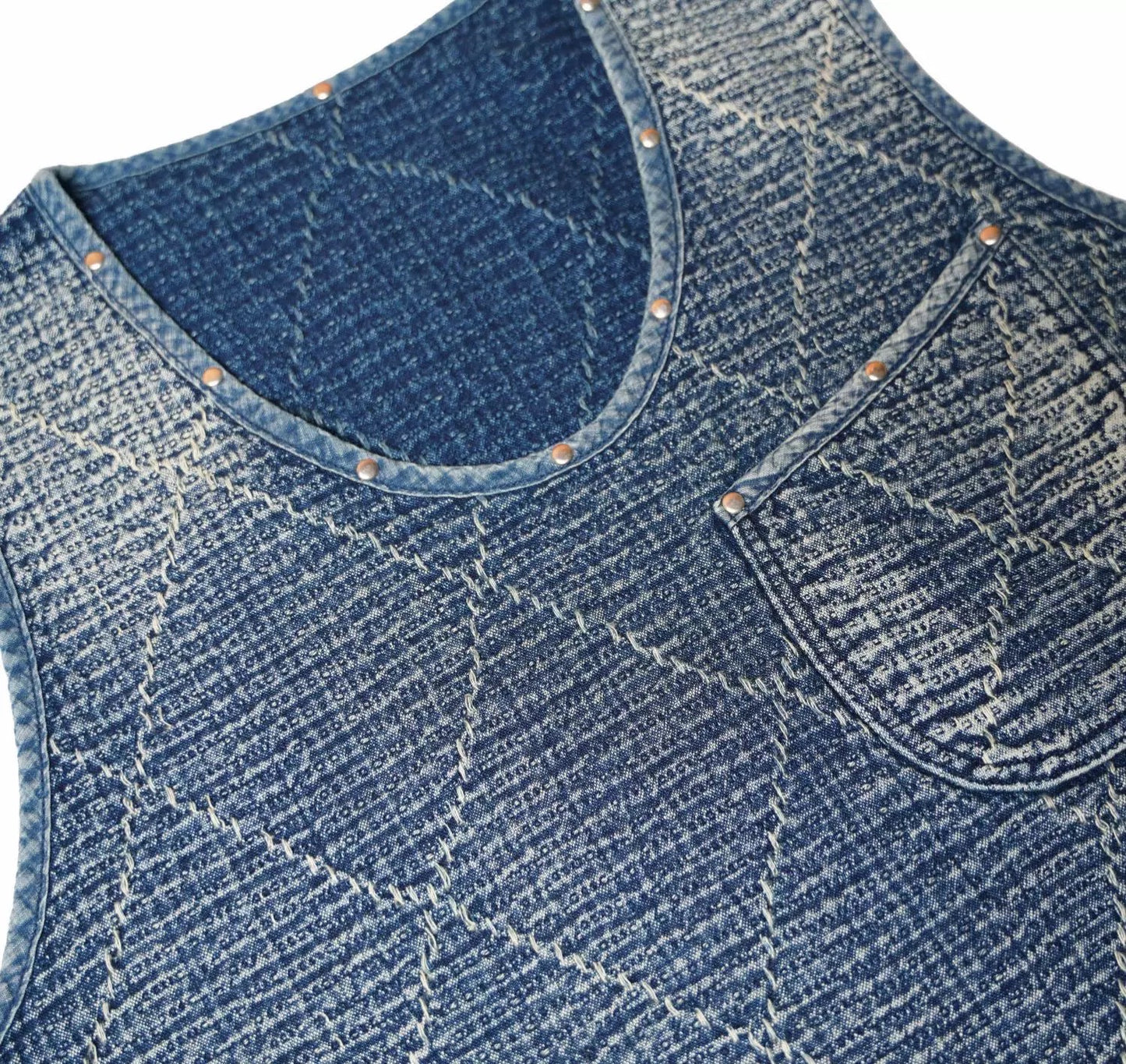 SHAW CLASSY HEAVY SASHIKO OVER SIZE VEST