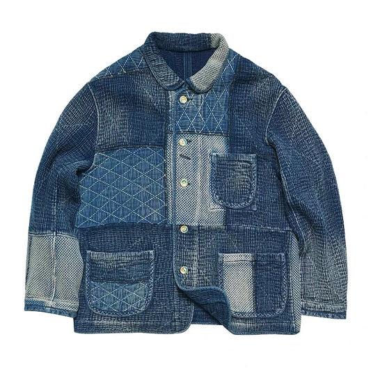 SHAW CLASSY SASHIKO PATCHWORK JACKET