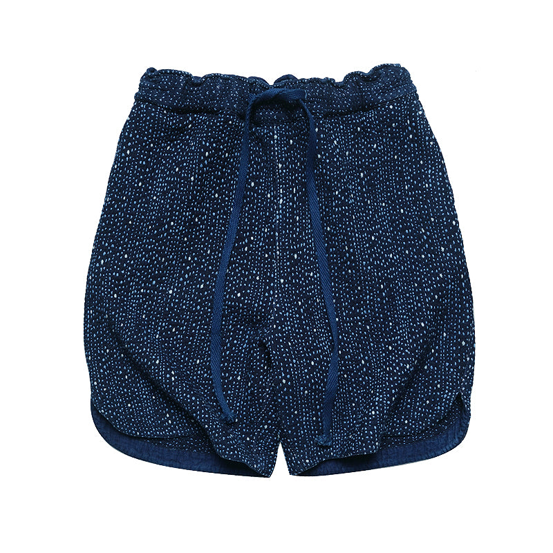 SHAW CLASSY SASHIKO SHORTS<インディゴ刺し子ショーツ>